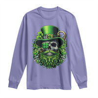 Irish Leprechaun Skull Long Sleeve Shirt St Patricks Day Party Gift
