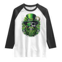 Irish Leprechaun Skull Raglan Shirt St Patricks Day Party Gift