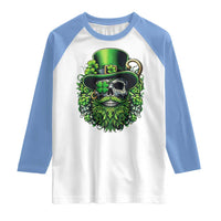 Irish Leprechaun Skull Raglan Shirt St Patricks Day Party Gift