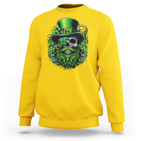 Irish Leprechaun Skull Sweatshirt St Patricks Day Party Gift