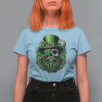 Irish Leprechaun Skull T Shirt For Women St Patricks Day Party Gift