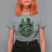 Irish Leprechaun Skull T Shirt For Women St Patricks Day Party Gift
