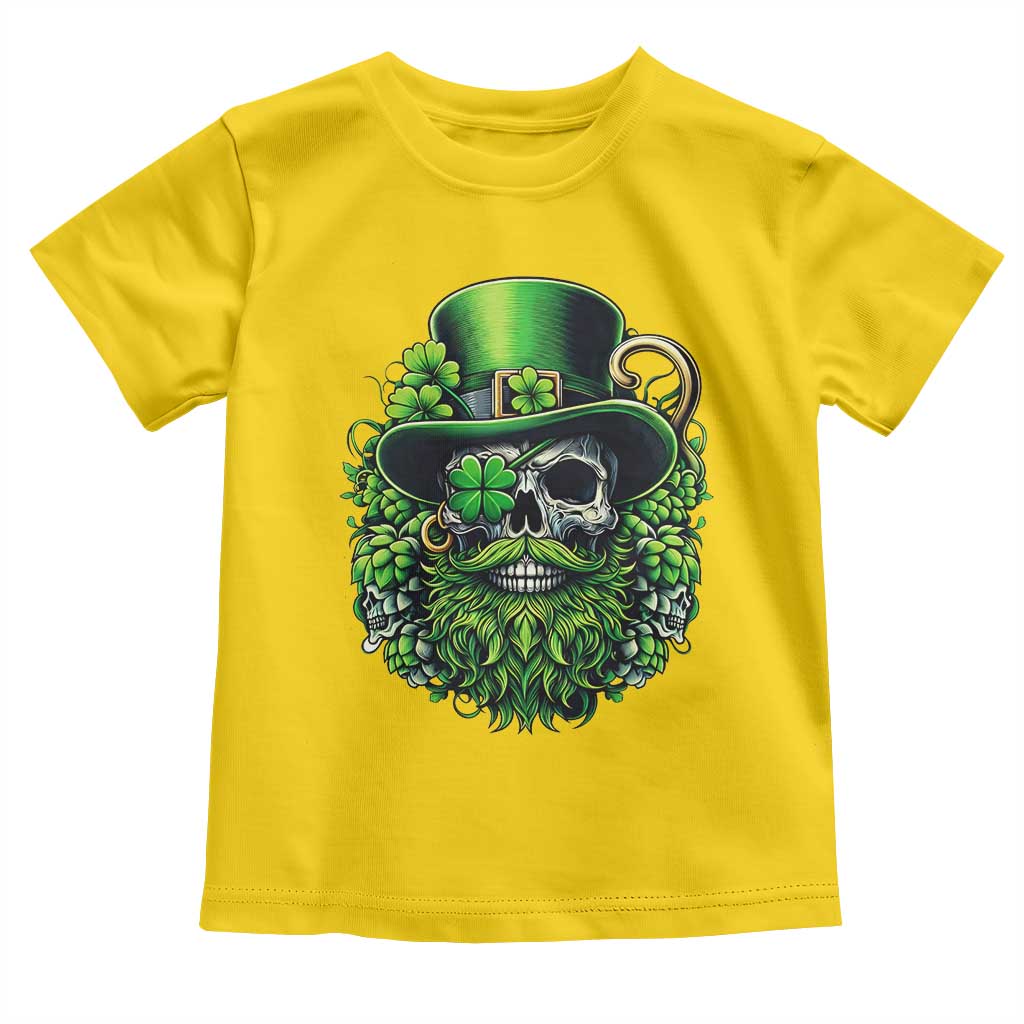 Irish Leprechaun Skull Toddler T Shirt St Patricks Day Party Gift