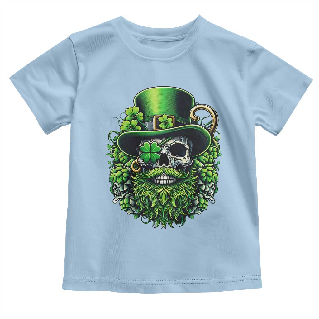 Irish Leprechaun Skull Toddler T Shirt St Patricks Day Party Gift