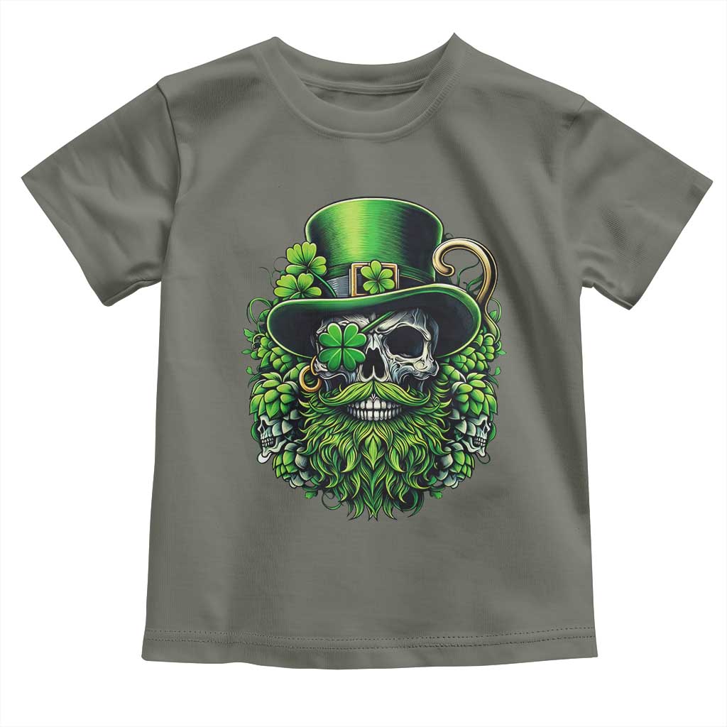 Irish Leprechaun Skull Toddler T Shirt St Patricks Day Party Gift
