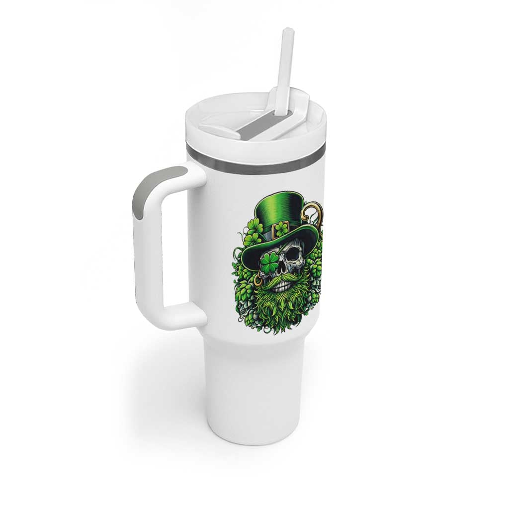 Irish Leprechaun Skull Tumbler With Handle St Patricks Day Party Gift