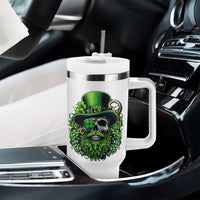 Irish Leprechaun Skull Tumbler With Handle St Patricks Day Party Gift