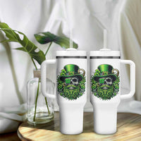 Irish Leprechaun Skull Tumbler With Handle St Patricks Day Party Gift