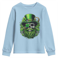 Irish Leprechaun Skull Youth Sweatshirt St Patricks Day Party Gift