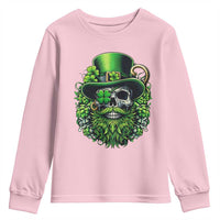 Irish Leprechaun Skull Youth Sweatshirt St Patricks Day Party Gift