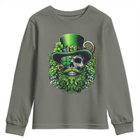 Irish Leprechaun Skull Youth Sweatshirt St Patricks Day Party Gift