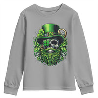 Irish Leprechaun Skull Youth Sweatshirt St Patricks Day Party Gift