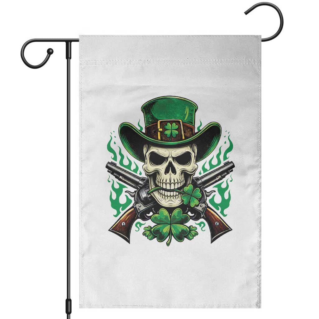 Irish Cowboy Skeleton Garden Flag St Patricks Day Party Gift