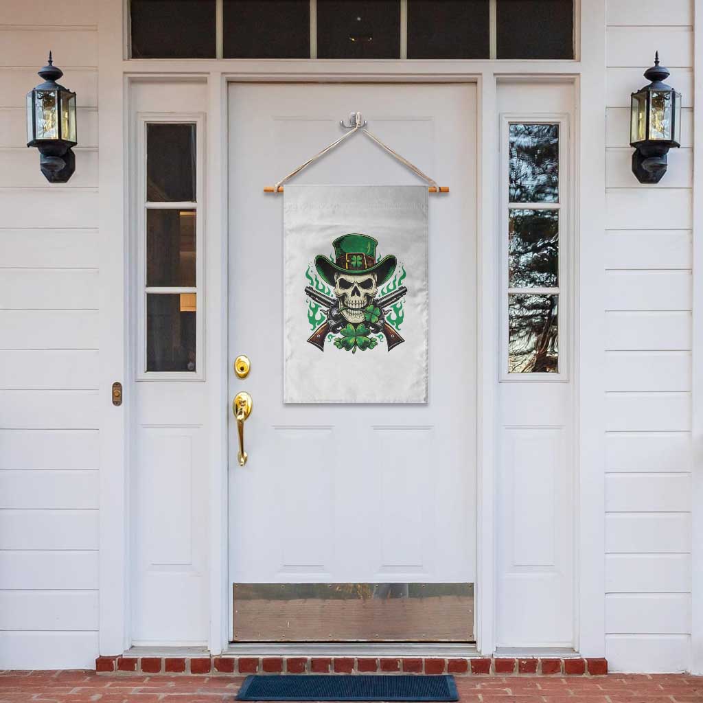 Irish Cowboy Skeleton Garden Flag St Patricks Day Party Gift