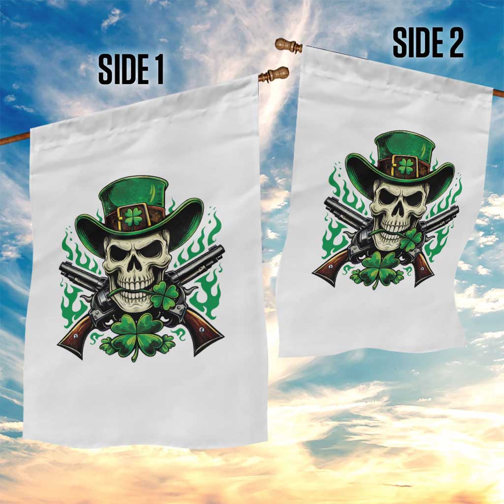Irish Cowboy Skeleton Garden Flag St Patricks Day Party Gift