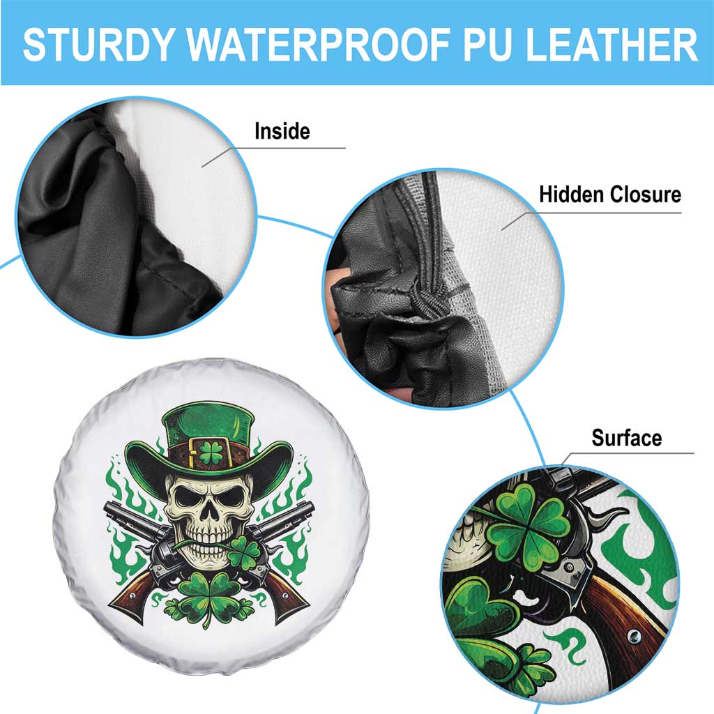 Irish Cowboy Skeleton Spare Tire Cover St Patricks Day Party Gift