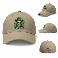 Irish Cowboy Skeleton Baseball Cap St Patricks Day Party Gift