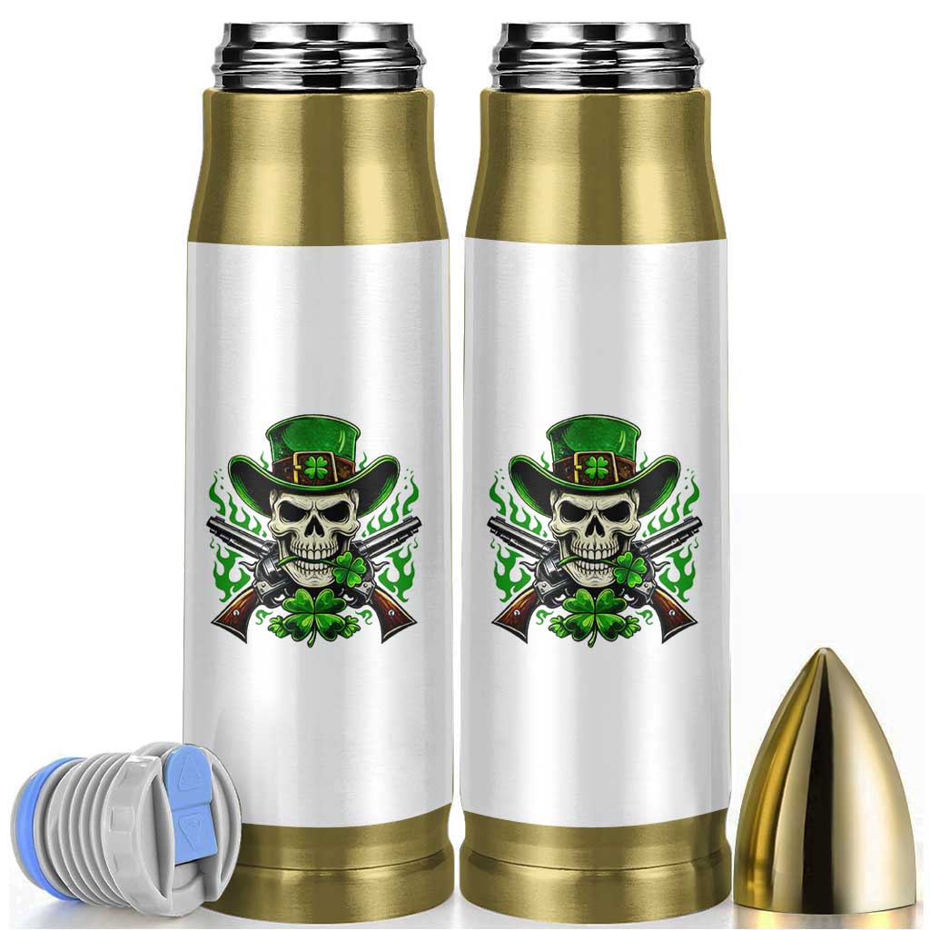 Irish Cowboy Skeleton Bullet Tumbler St Patricks Day Party Gift