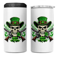 Irish Cowboy Skeleton 4 in 1 Can Cooler Tumbler St Patricks Day Party Gift