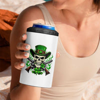 Irish Cowboy Skeleton 4 in 1 Can Cooler Tumbler St Patricks Day Party Gift