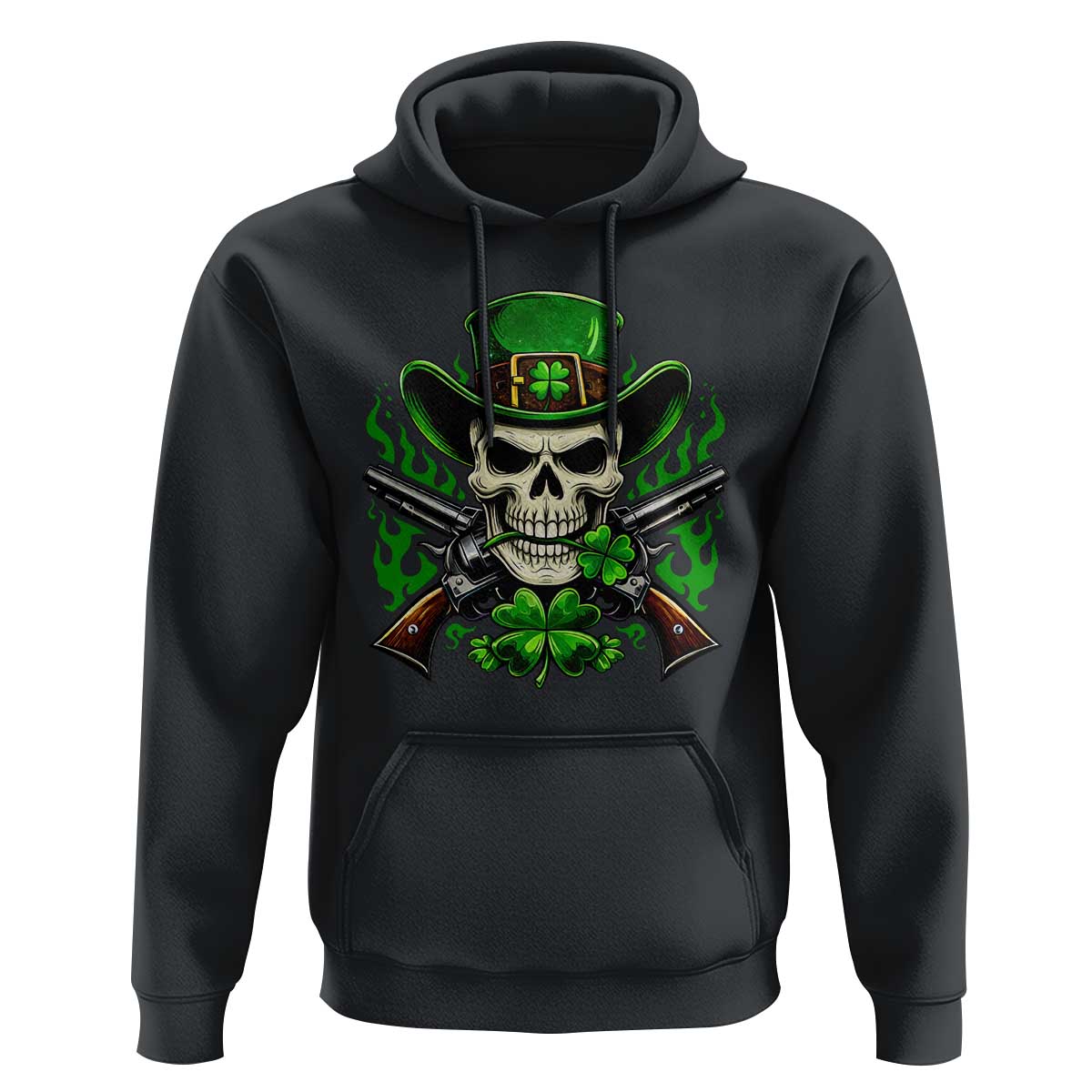 Irish Cowboy Skeleton Hoodie St Patricks Day Party Gift