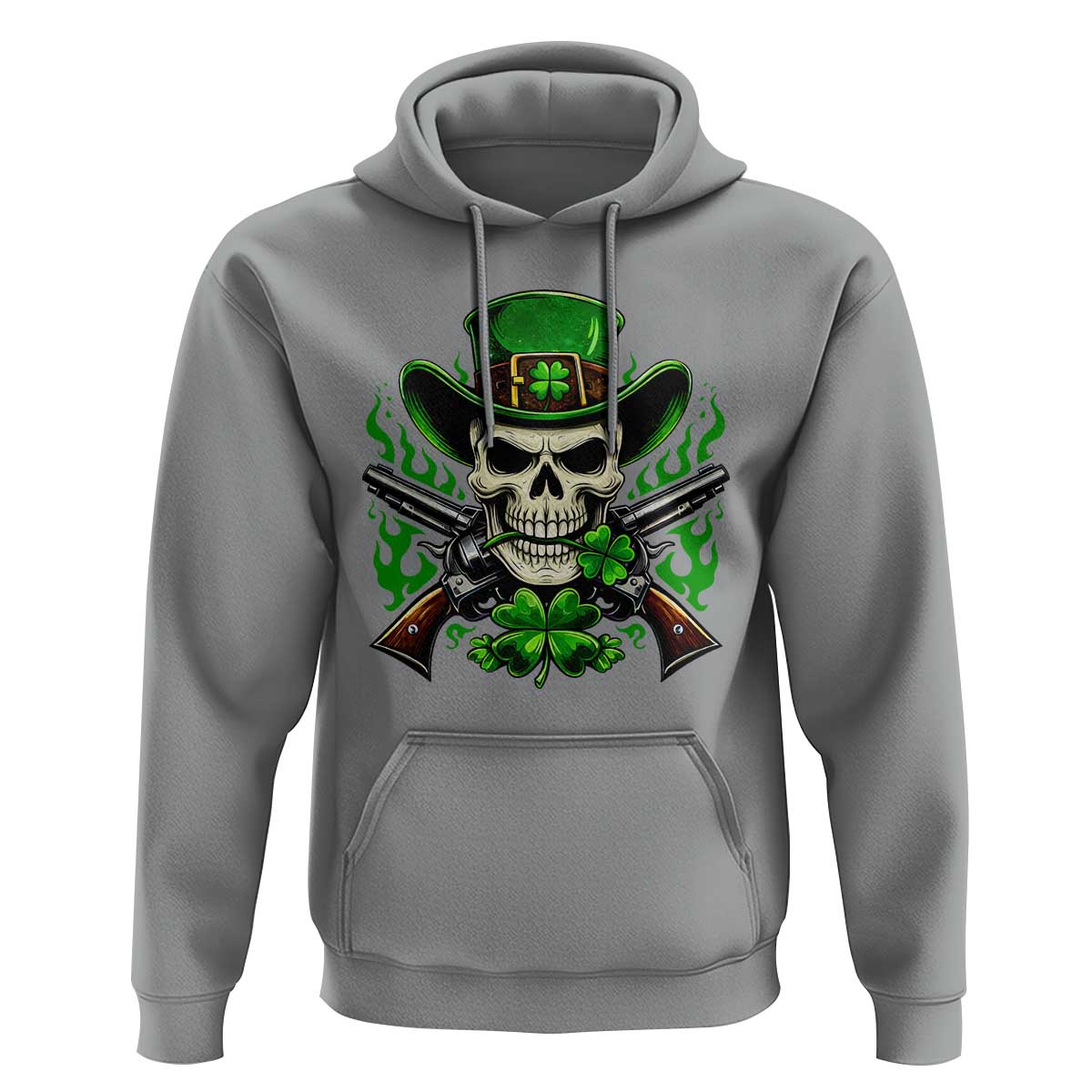Irish Cowboy Skeleton Hoodie St Patricks Day Party Gift