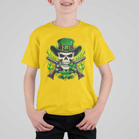 Irish Cowboy Skeleton T Shirt For Kid St Patricks Day Party Gift