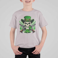 Irish Cowboy Skeleton T Shirt For Kid St Patricks Day Party Gift