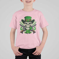 Irish Cowboy Skeleton T Shirt For Kid St Patricks Day Party Gift