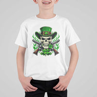 Irish Cowboy Skeleton T Shirt For Kid St Patricks Day Party Gift