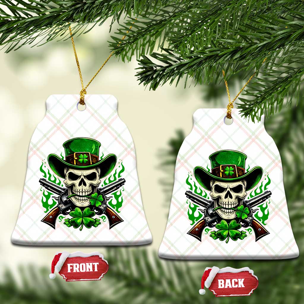 Irish Cowboy Skeleton Ceramic Ornament St Patricks Day Party Gift