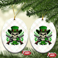 Irish Cowboy Skeleton Ceramic Ornament St Patricks Day Party Gift