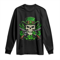 Irish Cowboy Skeleton Long Sleeve Shirt St Patricks Day Party Gift