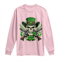 Irish Cowboy Skeleton Long Sleeve Shirt St Patricks Day Party Gift
