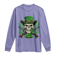 Irish Cowboy Skeleton Long Sleeve Shirt St Patricks Day Party Gift