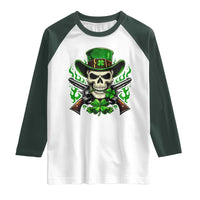 Irish Cowboy Skeleton Raglan Shirt St Patricks Day Party Gift
