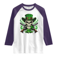 Irish Cowboy Skeleton Raglan Shirt St Patricks Day Party Gift
