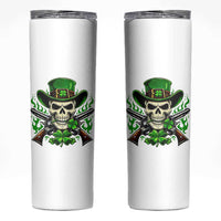 Irish Cowboy Skeleton Skinny Tumbler St Patricks Day Party Gift
