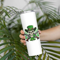 Irish Cowboy Skeleton Skinny Tumbler St Patricks Day Party Gift