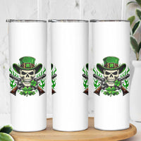 Irish Cowboy Skeleton Skinny Tumbler St Patricks Day Party Gift