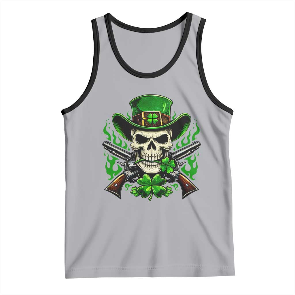 Irish Cowboy Skeleton Tank Top St Patricks Day Party Gift