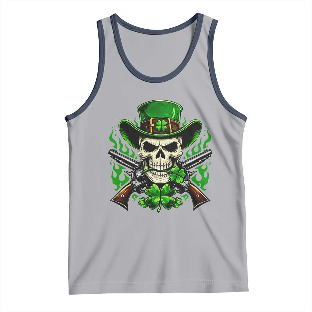 Irish Cowboy Skeleton Tank Top St Patricks Day Party Gift