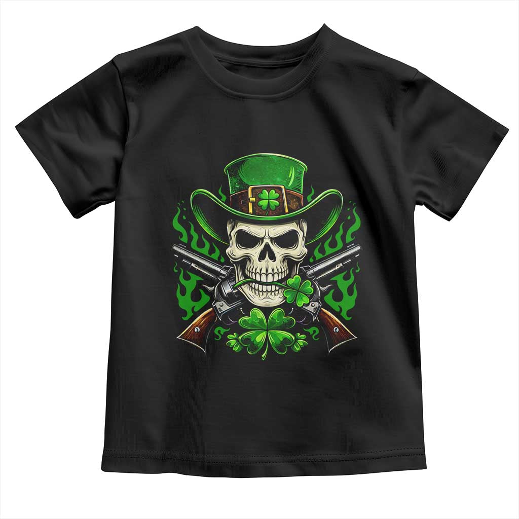 Irish Cowboy Skeleton Toddler T Shirt St Patricks Day Party Gift