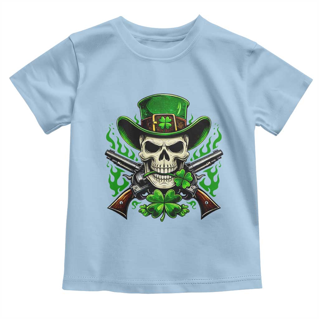 Irish Cowboy Skeleton Toddler T Shirt St Patricks Day Party Gift