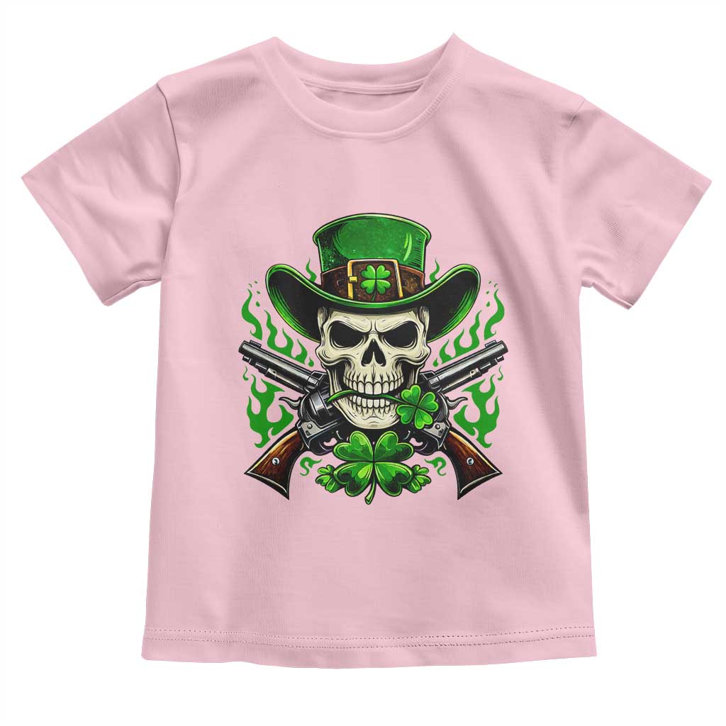 Irish Cowboy Skeleton Toddler T Shirt St Patricks Day Party Gift