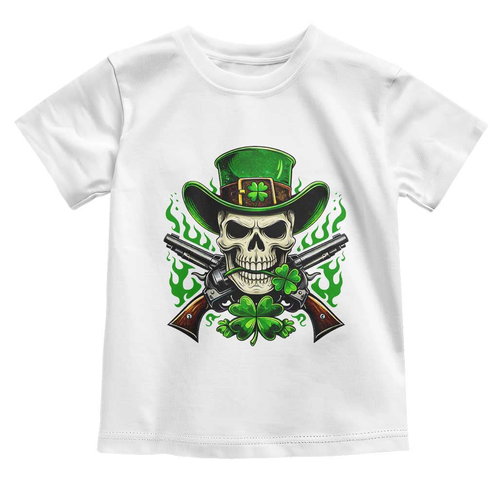 Irish Cowboy Skeleton Toddler T Shirt St Patricks Day Party Gift