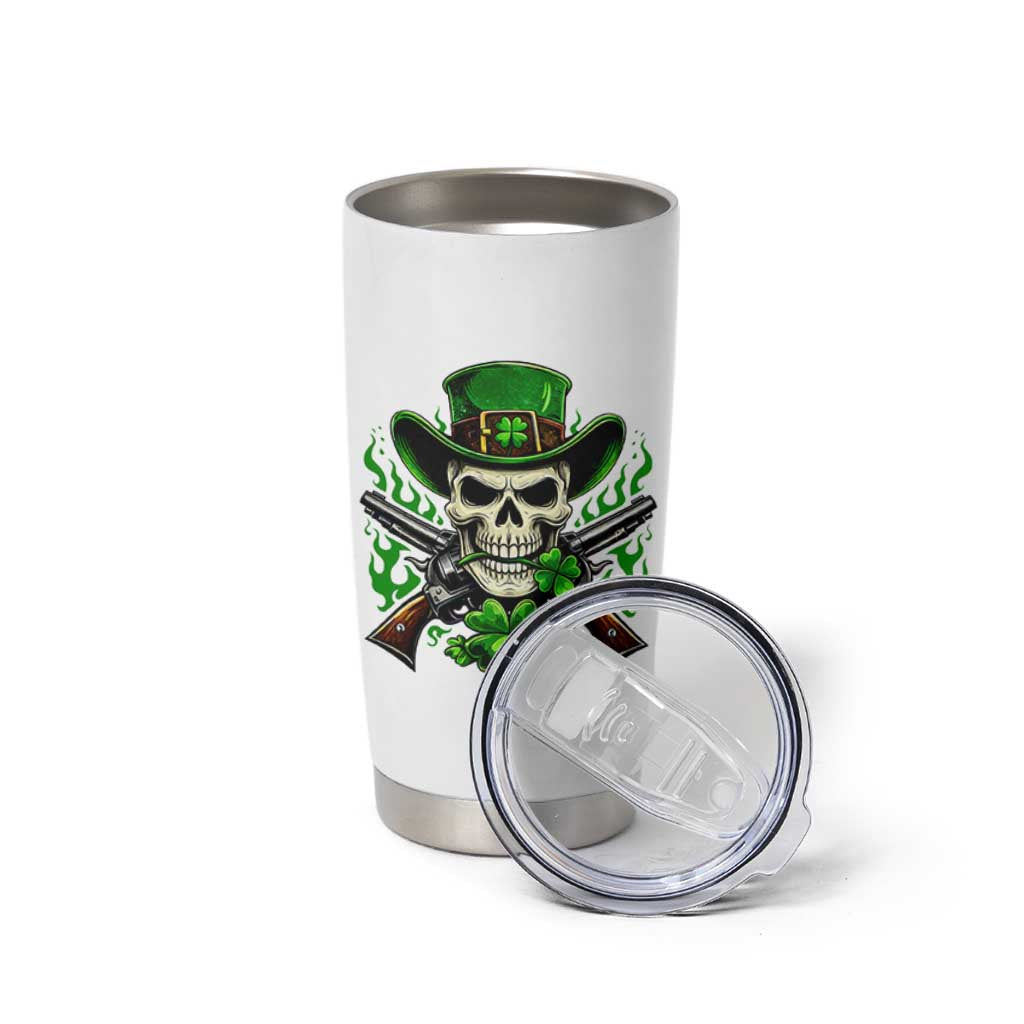 Irish Cowboy Skeleton Tumbler Cup St Patricks Day Party Gift