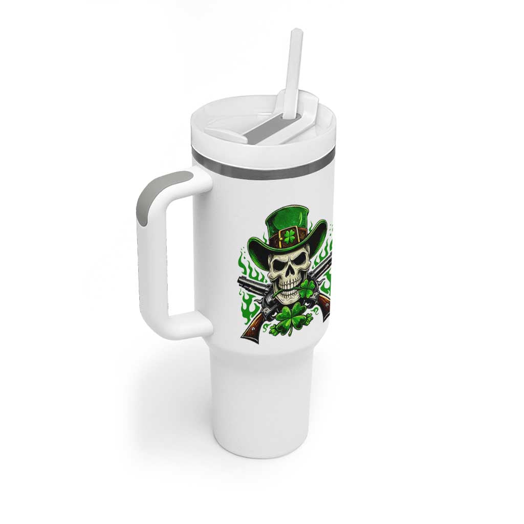 Irish Cowboy Skeleton Tumbler With Handle St Patricks Day Party Gift
