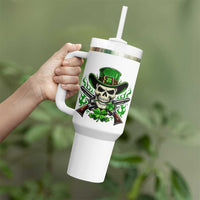 Irish Cowboy Skeleton Tumbler With Handle St Patricks Day Party Gift
