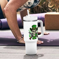 Irish Cowboy Skeleton Tumbler With Handle St Patricks Day Party Gift